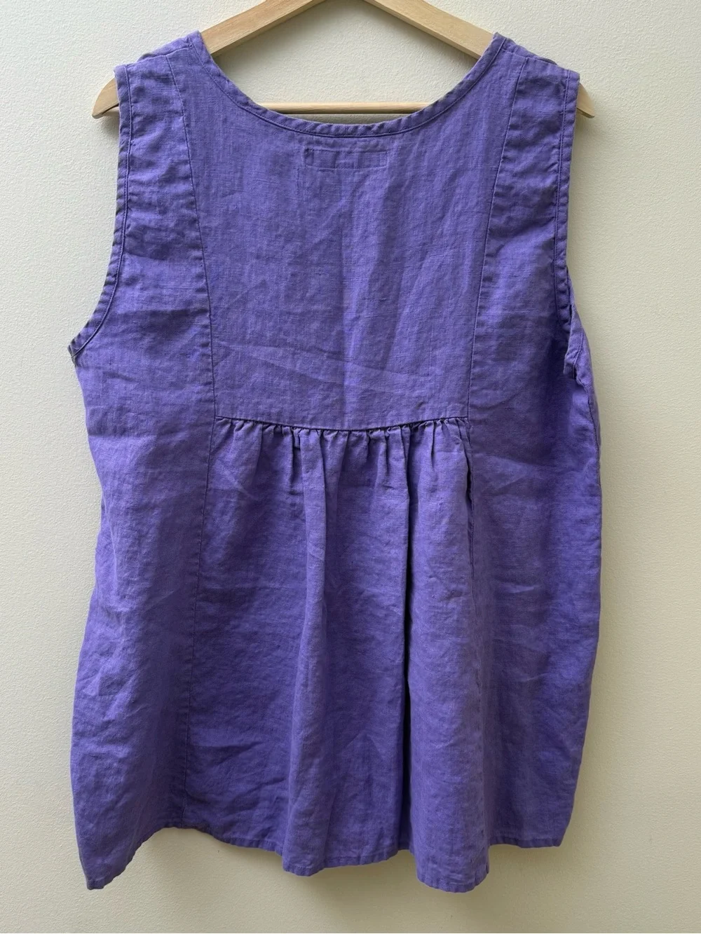 Flax Lavender Linen Tank Top - Picture 5 of 7